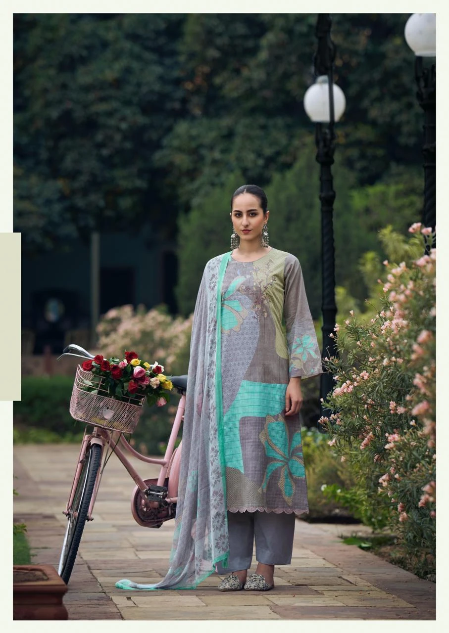 Prm Trendz Maritza Pure Lawn Cotton Wholesale Fancy Salwar Suit Catalog — Wholesale Salwar Suits, MPA wholesale from Surat - Gallery Image 9